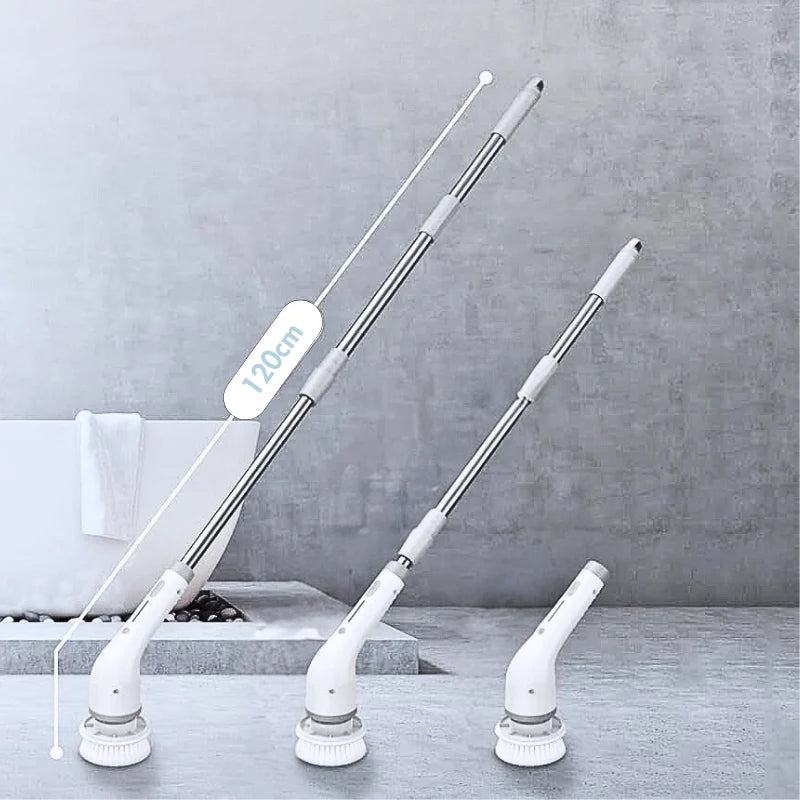 Cepillo de Limpieza Eléctrico Giratorio 9 en 1 - Ideal Para Baño, Cocina y Coche